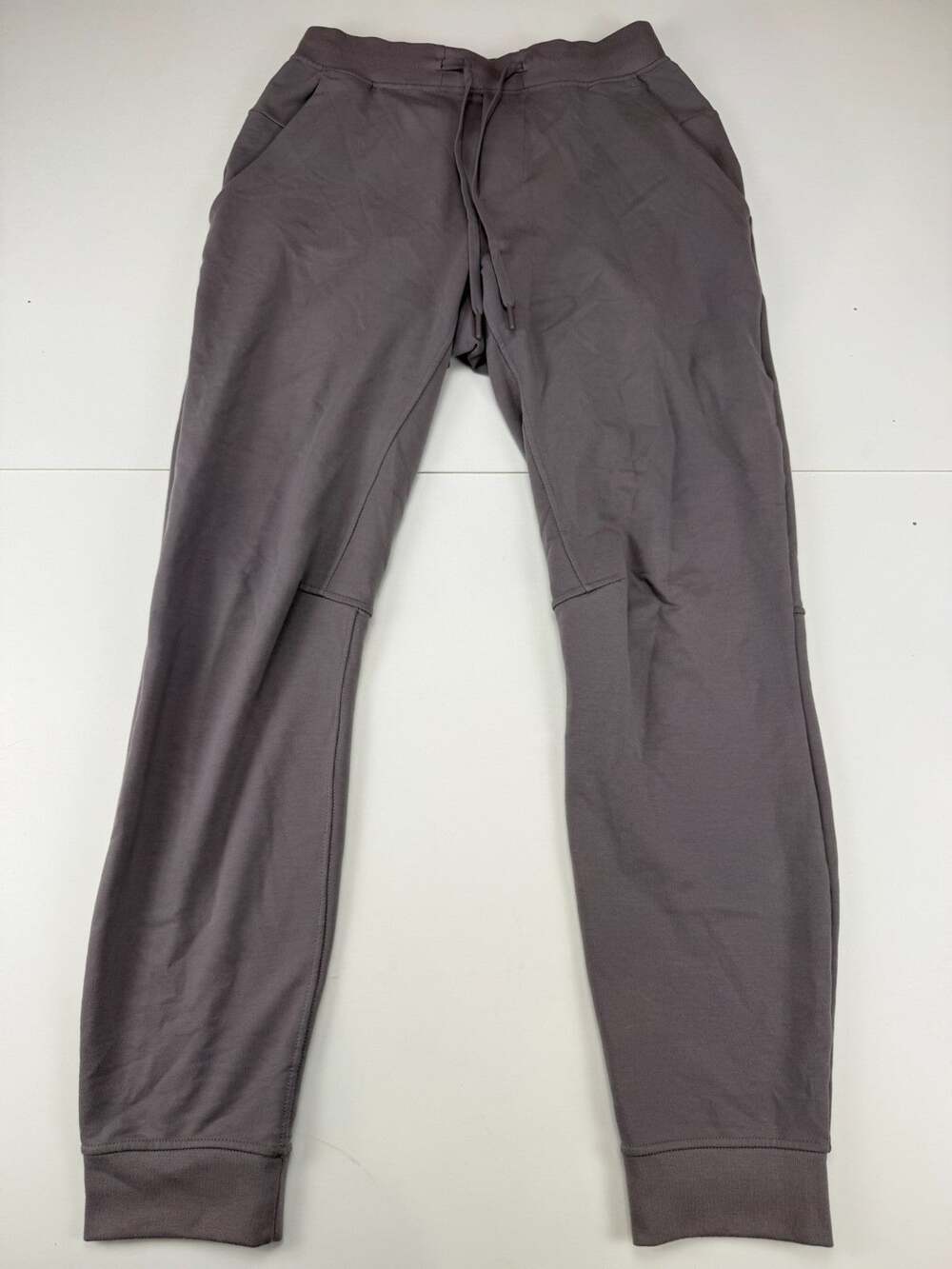 Lululemon City Sweat Jogger Mens Small Gray Beige French Terry Drawstring Pant